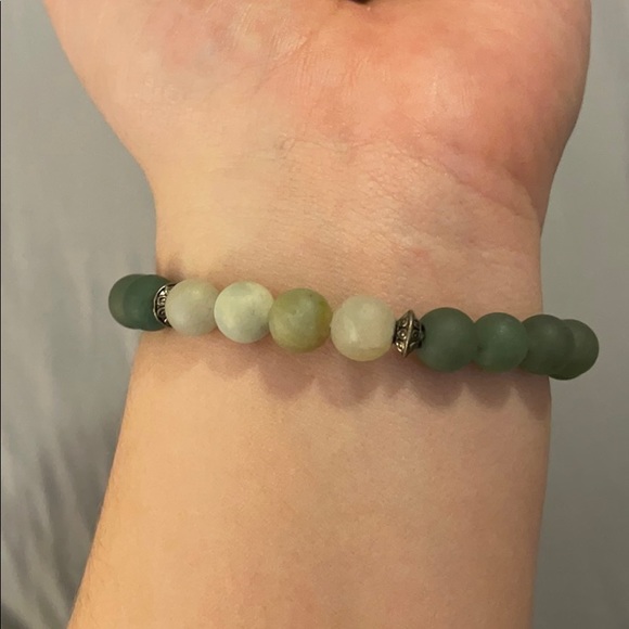 Green druzzy bracelet - Picture 3 of 4